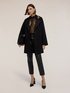 Cappotto in scuba con spilla gioiello image number 0