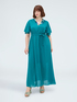 DREAM georgette dress with V-neckline image number 2