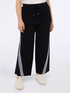 Flared knit pants in viscose blend image number 0