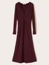 Ribbed knit flare dress image number 4