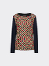 T-Shirt mit bedruckter Seidenfront image number 4