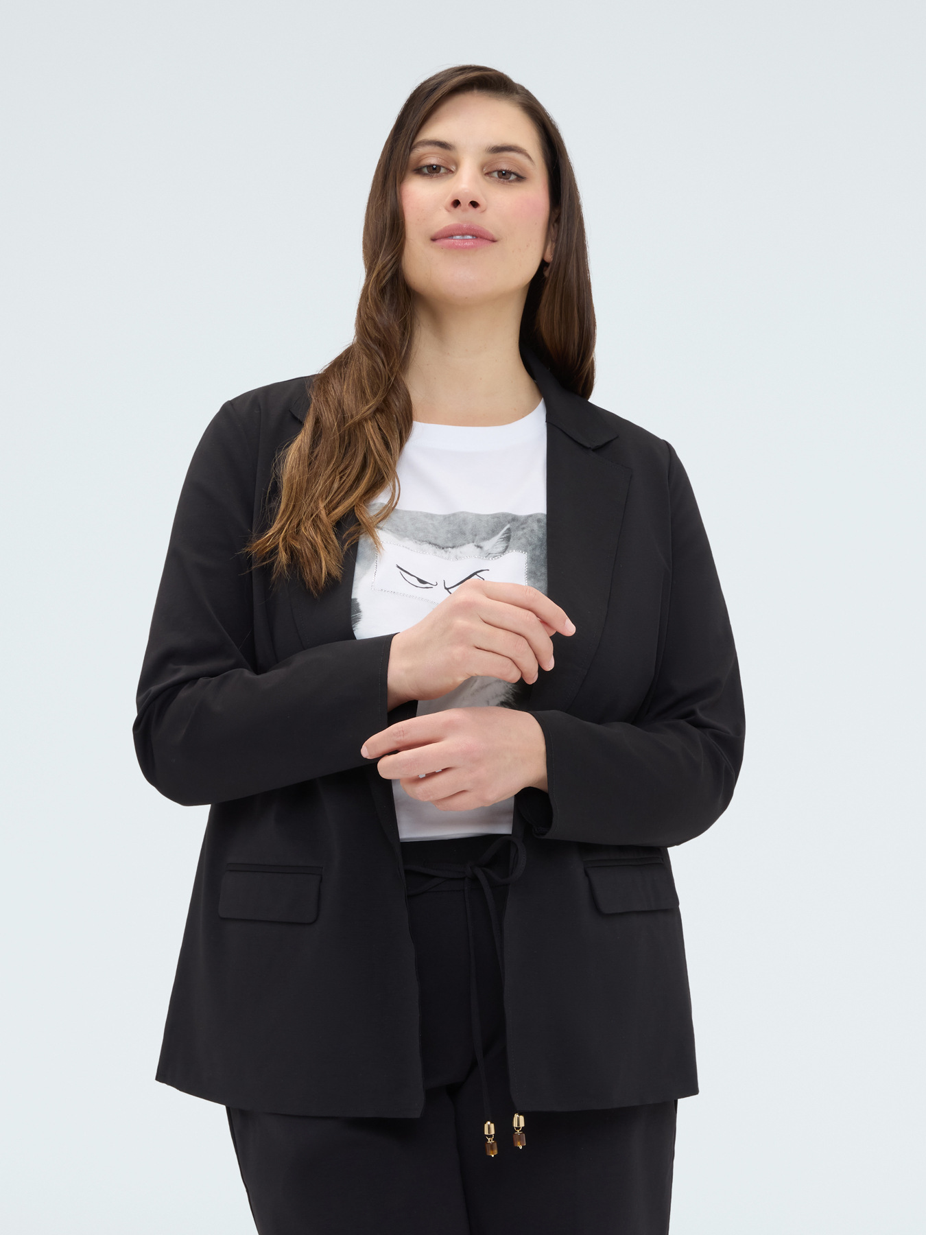 Blazer aus Milano-Strick in Baumwollmischung image number 2