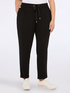 Stretch fabric joggers with drawstring image number 2