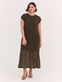 Langes Strickkleid mit Volant image number 3