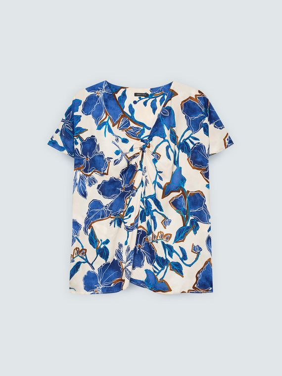 Bluse mit Blumendruck