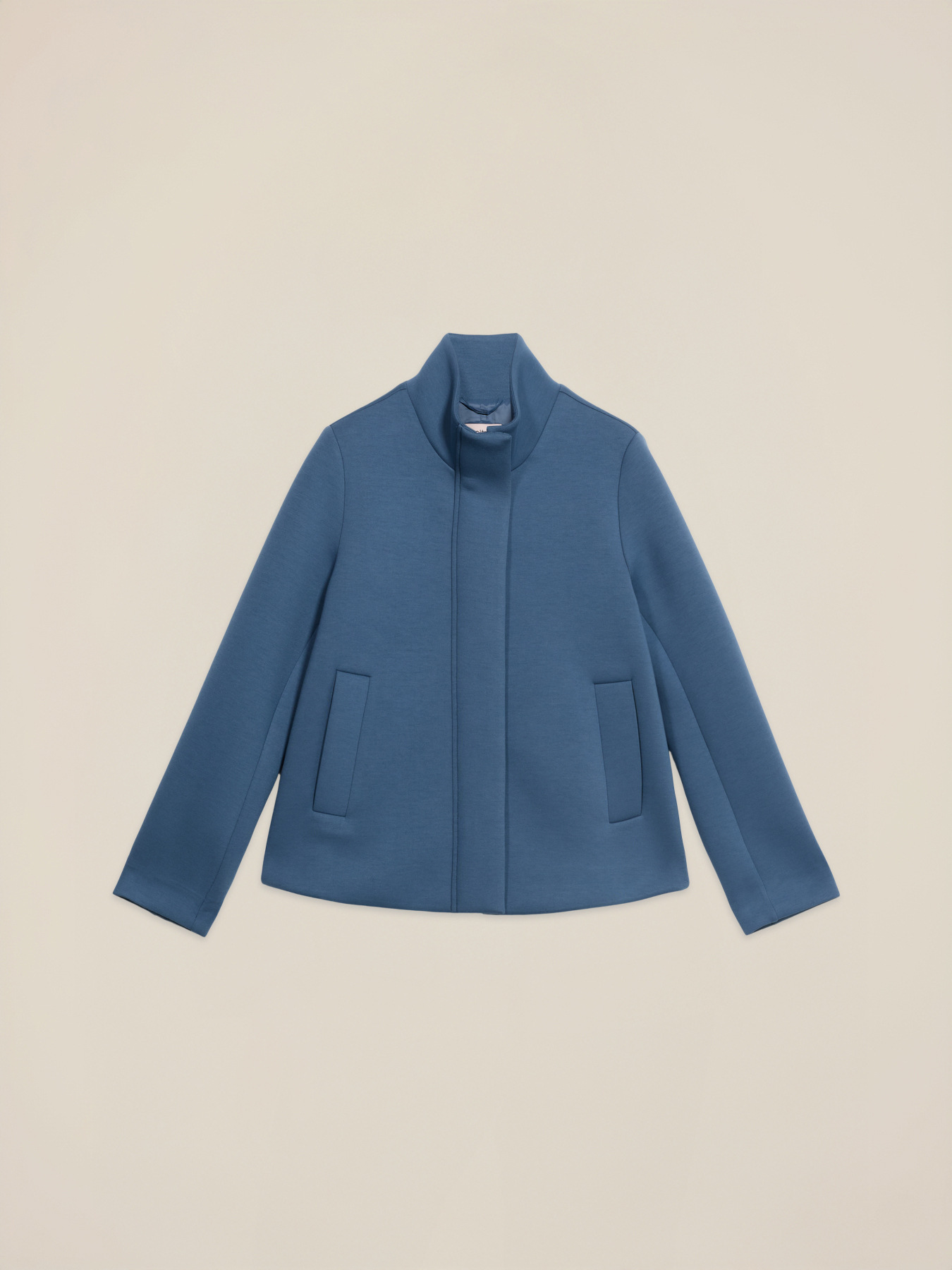 Cappotto in scuba con collo alto image number 3