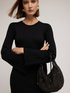 Hobo bag con decorazione di pietre image number 0