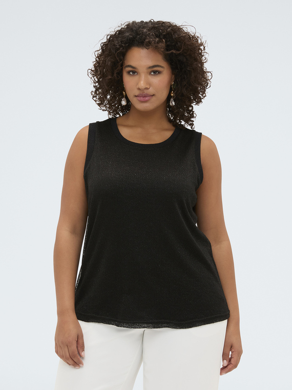 Top aus Lurex-Jersey