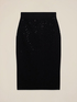 Gonna in maglia con cristalli image number 4