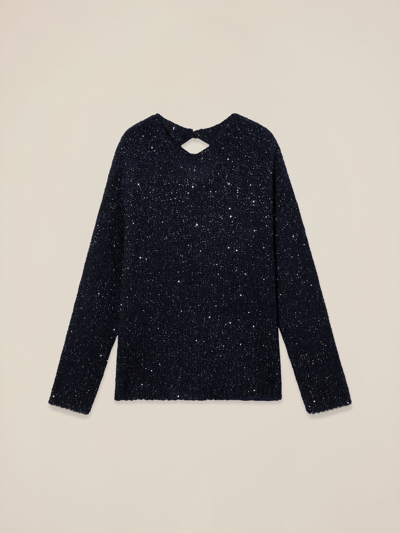 Maglia misto mohair con micro paillettes image number 4