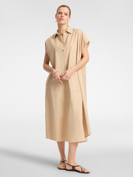 Midi poplin dress