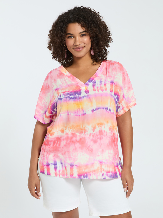 Blouse tie-dye en viscose