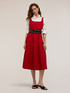 Robe mi-longue en popeline image number 0