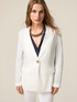 Single-breasted linen blazer image number 0