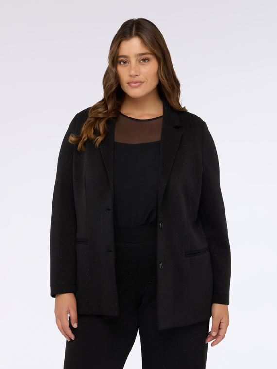 Milano stitch blazer studded with light spots
