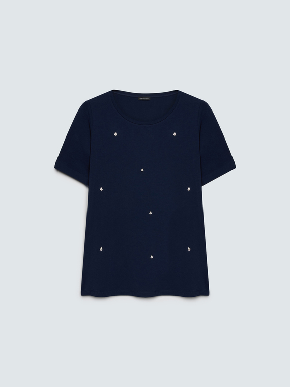 Camiseta de algod&oacute;n con charms