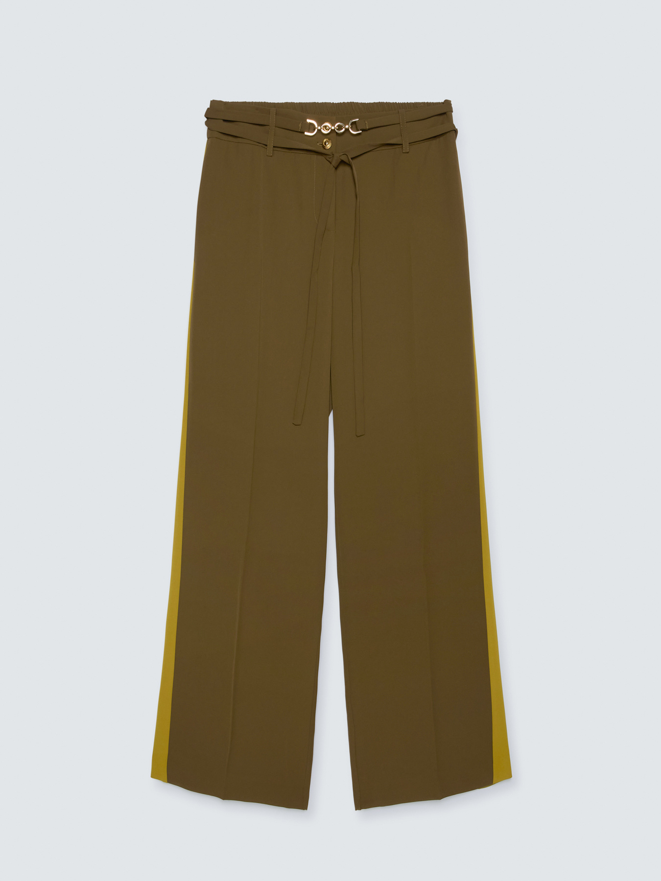 Zweifarbige Wide Leg Hose image number 4