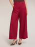 Pantaloni cropped din twill de bumbac image number 0