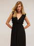 Rochie lungă cu margine plisată image number 2