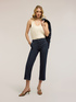 Wide shoulder satin top image number 2