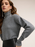 Turtleneck sweater in viscose blend image number 3
