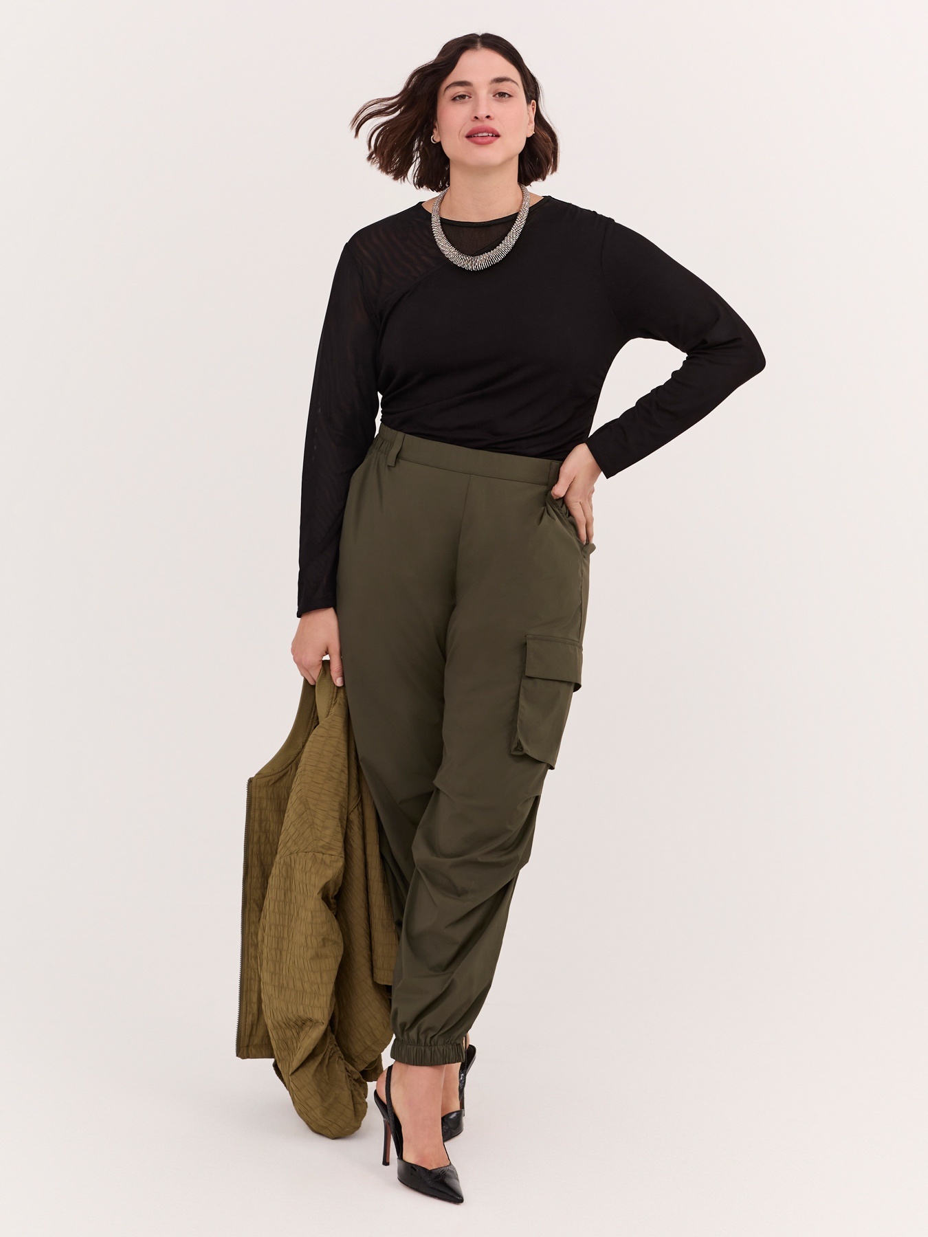 Camiseta con inserto de tul image number 3