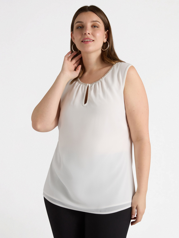 Top with embroidery