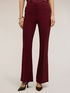 Pantaloni bootleg din poliviscoza image number 2