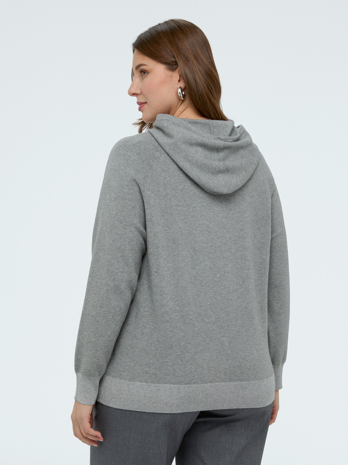 Sweatshirt aus Strick mit verzierter Tasche image number 1