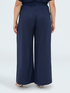 Wide-Leg-Hose aus Leinenmischung image number 1