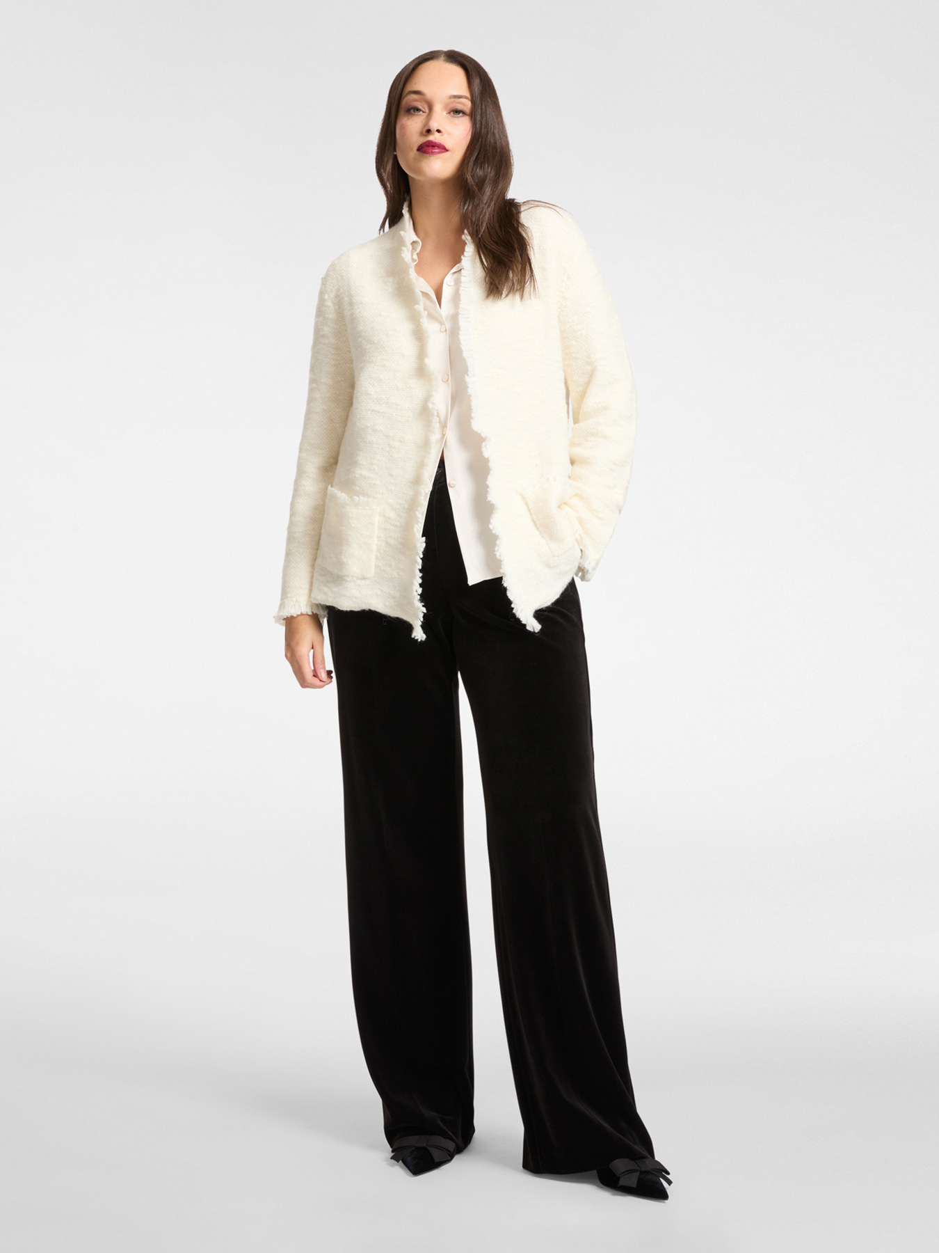 Cardigan con frange image number 2