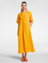 Flared linen dress image number 0