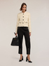 Bouclé fabric jacket with buttons image number 0
