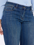 Wide Leg Jeans with rhinestone pinstripes image number 3