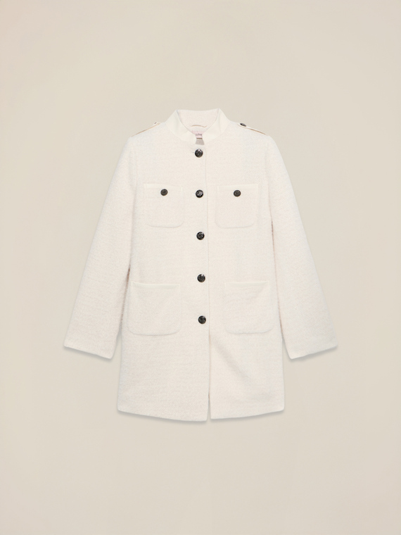 Cappotto ammagliato con tasche