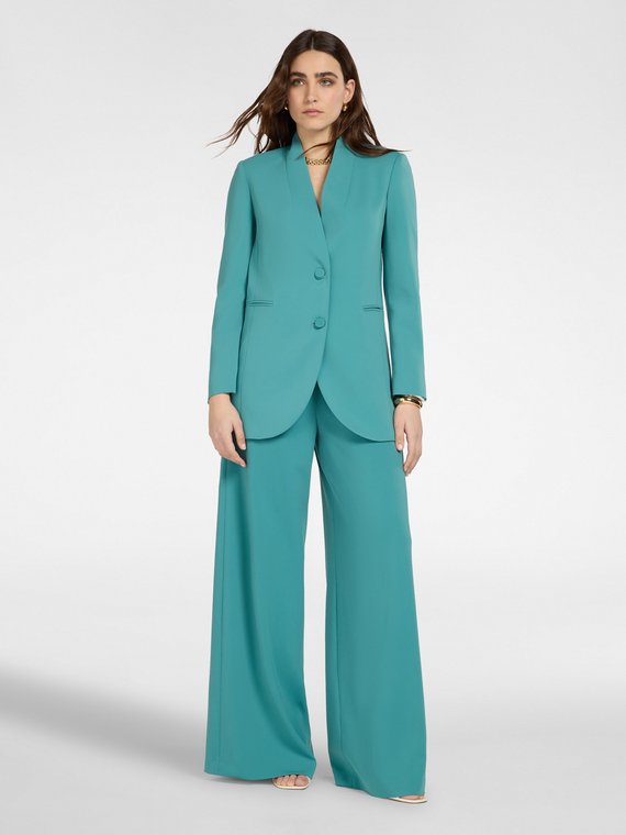 Pantaloni palazzo in cady