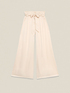 Wide-leg palazzo pants with sash belt image number 5