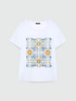 T-shirt with majolica print image number 4