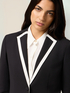 Blazer con profilo a contrasto image number 2