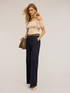 Fine knit shoulder top image number 3