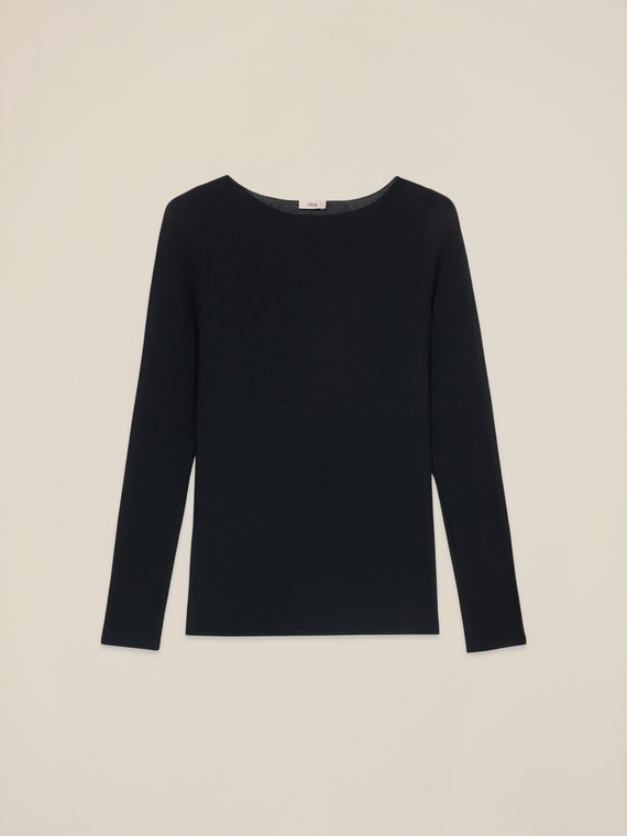 T-shirt en mélange cachemire