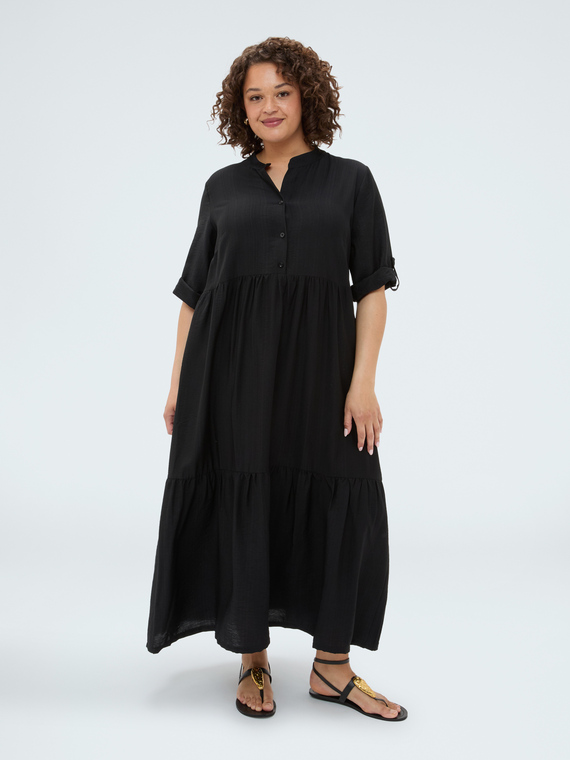 Robe chemise Power en m&eacute;lange viscose