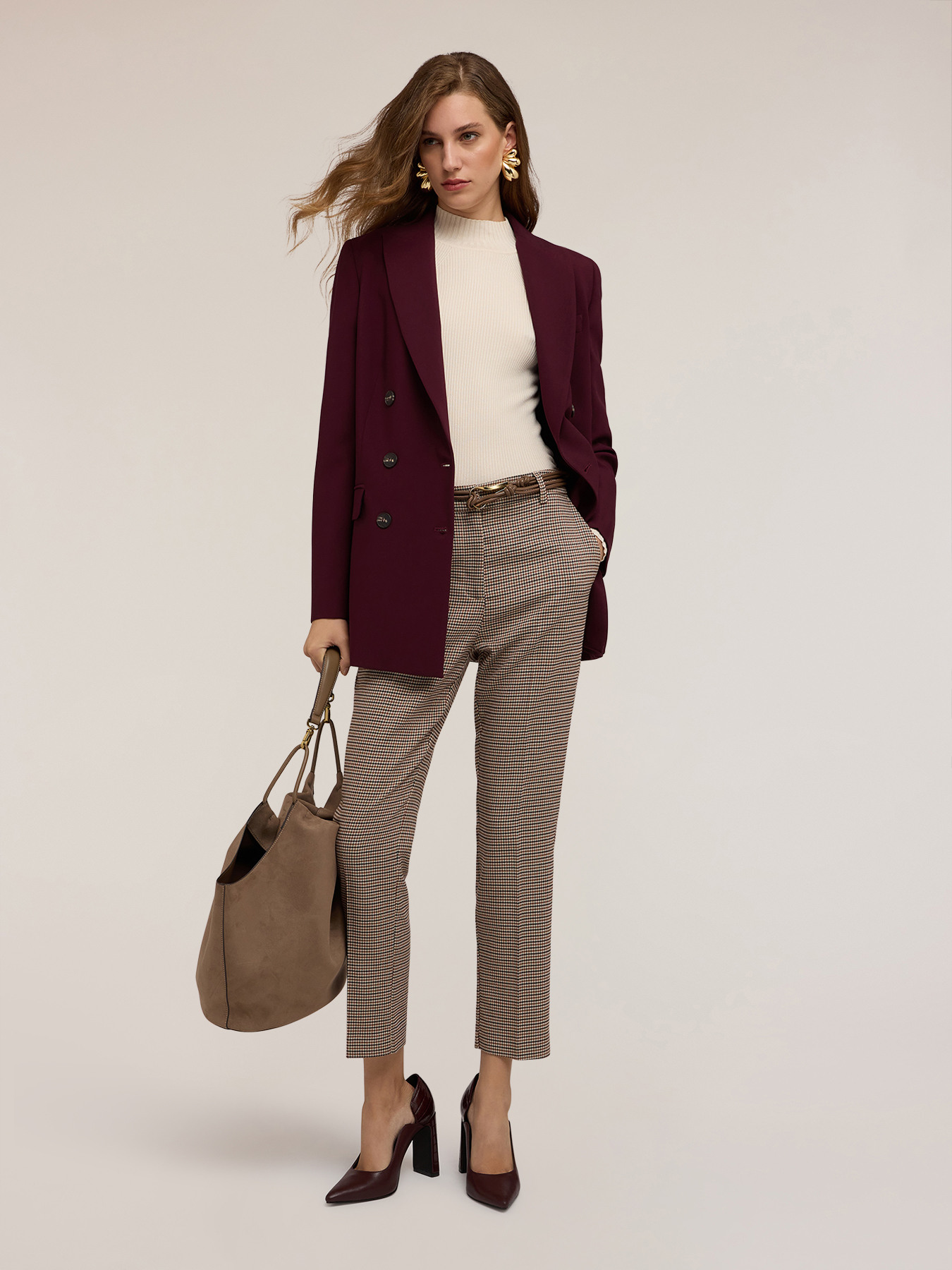 Blazer doppiopetto in poliviscosa image number 2