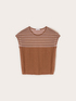 Maglia a righe in misto lino image number 0