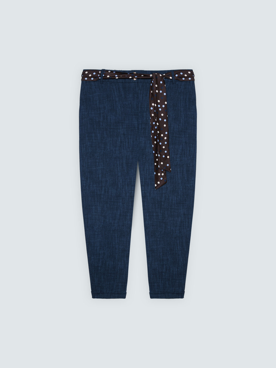 Carrot Fit Hose aus Punto Milano