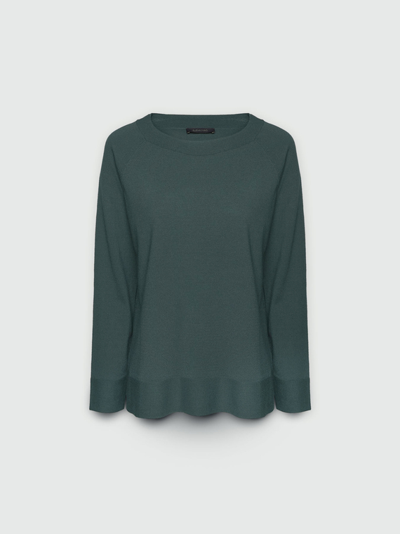Maglia con scollo a barchetta