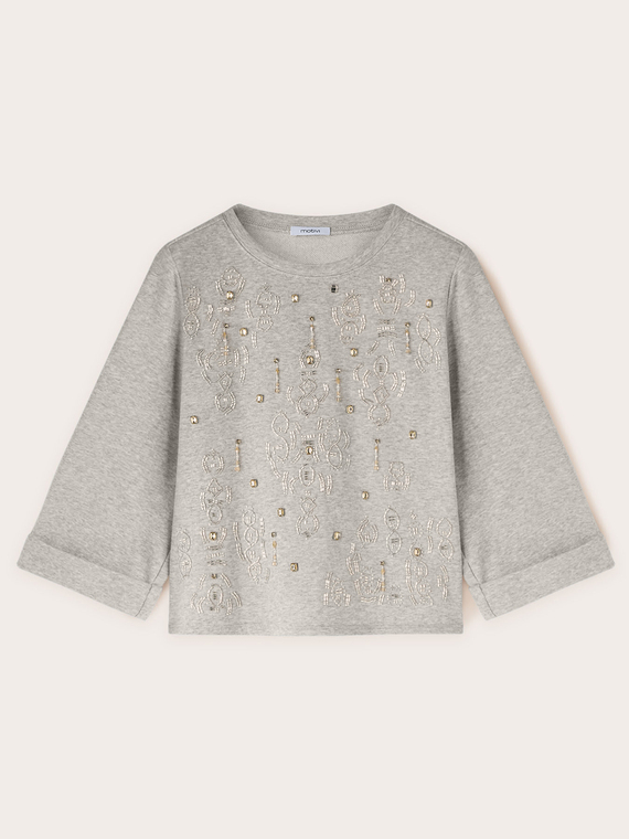 Sweat-shirt brodé