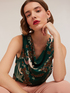 Decò patterned satin top image number 2