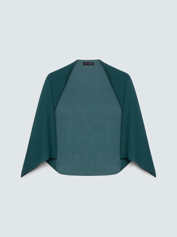 Schultertuch aus Georgette mit asymmetrischem Schnitt
