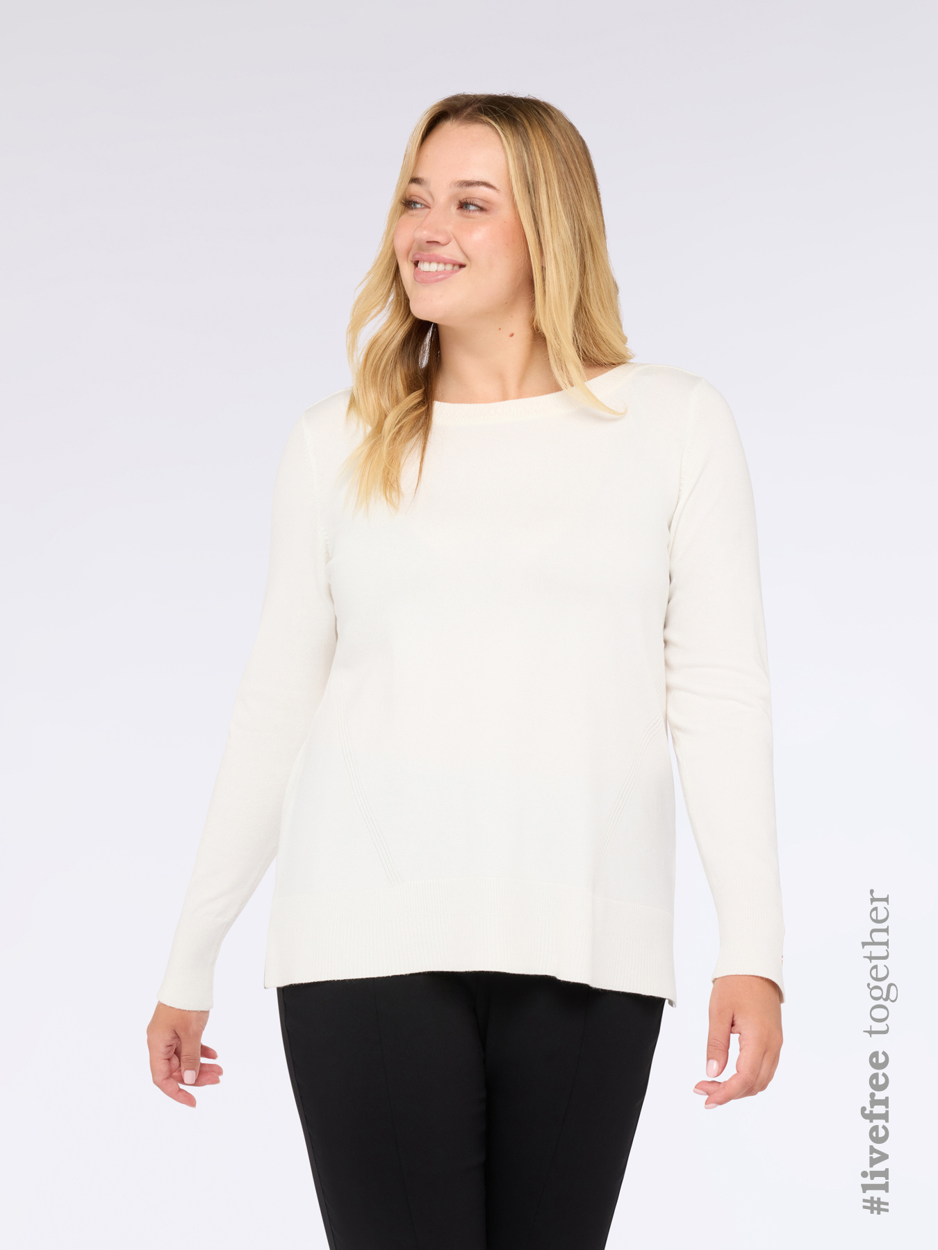 Long-sleeved top with boat neck image number 0